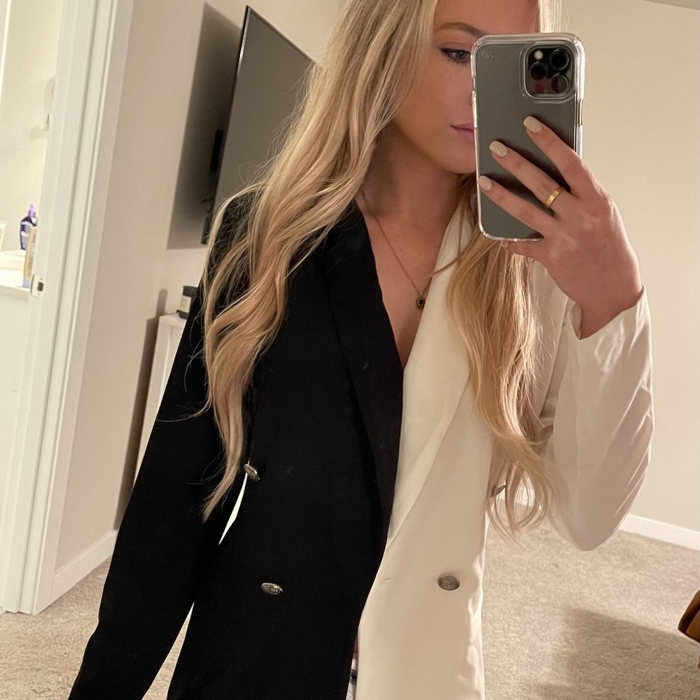Black and White Blazer